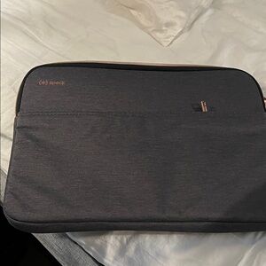 Speck - Transfer Pro Pocket Sleeve for 14" Laptop - City Gray/Rose Gold Pink